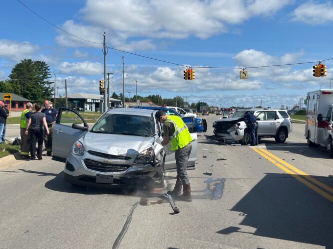 Authorities respond to twovehicle crash on U.S.23 South in Alpena